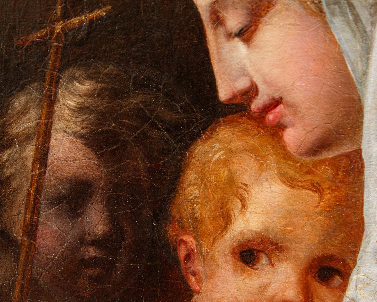 Scuola veneta del XVIII secolo, Madonna col Bambino e San Giovannino-photo-1
