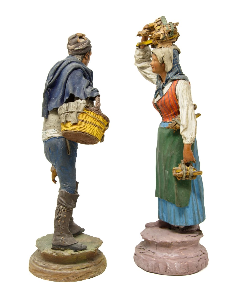 Caltagirone, fine del XVIII secolo, bottega Bongiovanni Vaccaro, Figure del presepe-photo-1