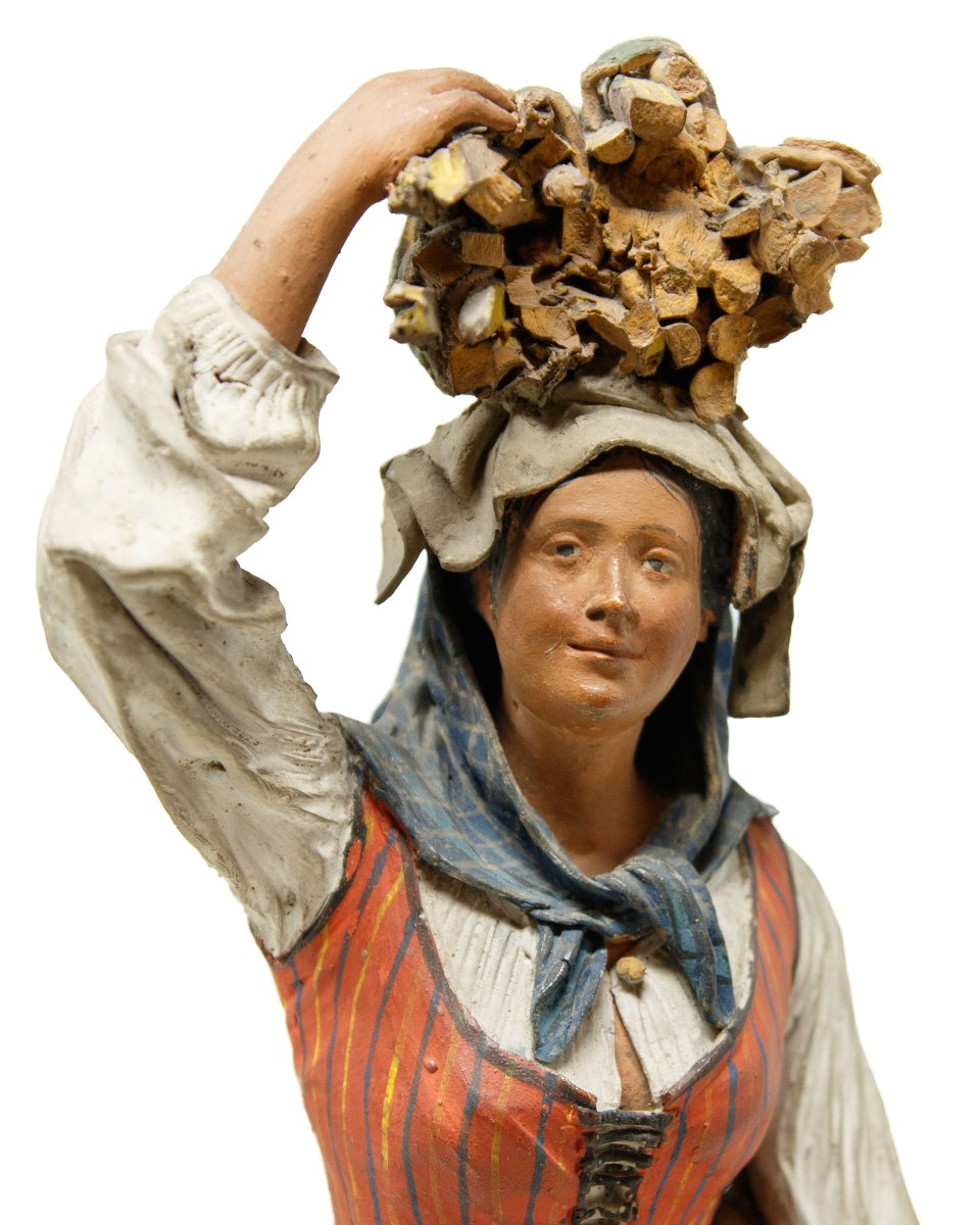 Caltagirone, fine del XVIII secolo, bottega Bongiovanni Vaccaro, Figure del presepe-photo-2