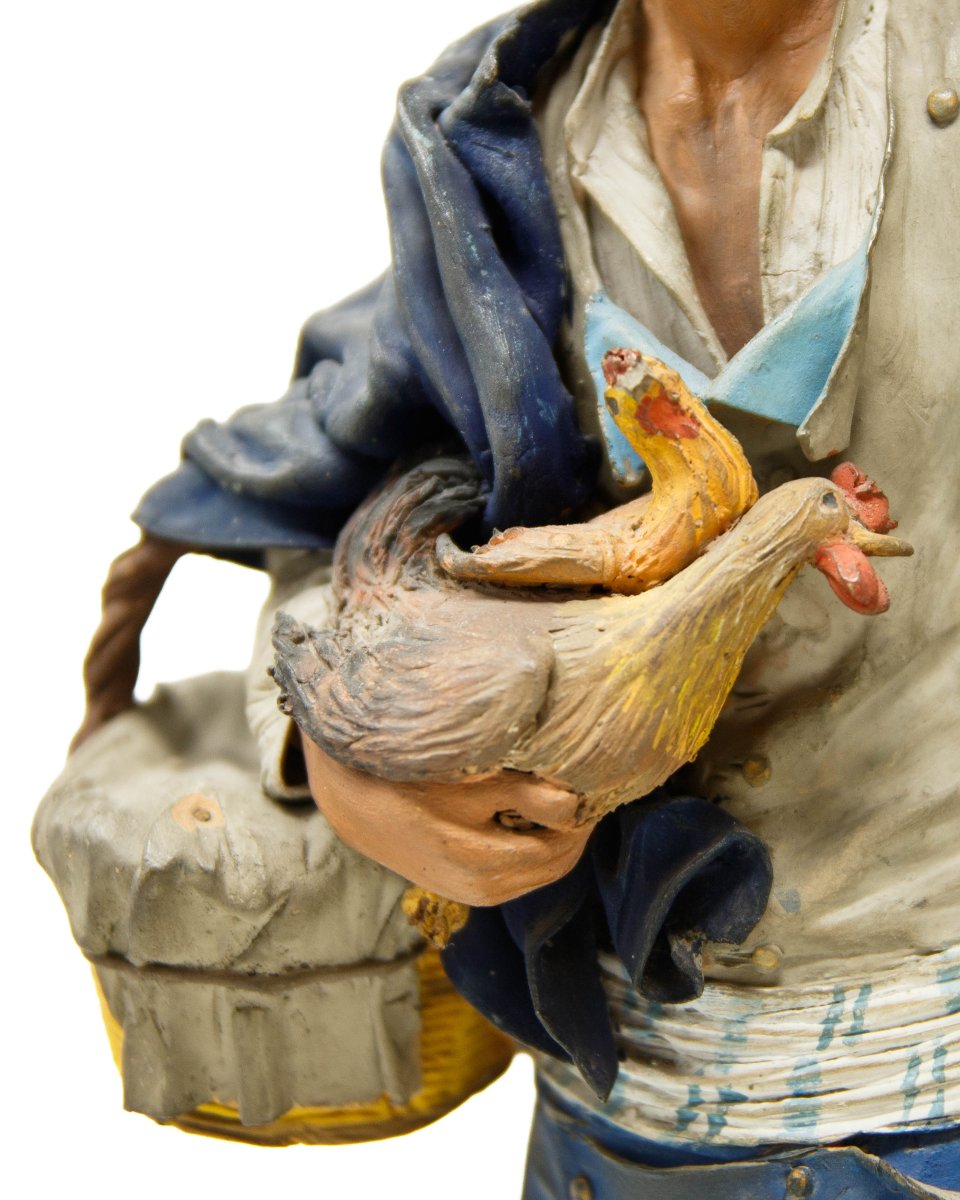 Caltagirone, fine del XVIII secolo, bottega Bongiovanni Vaccaro, Figure del presepe-photo-7