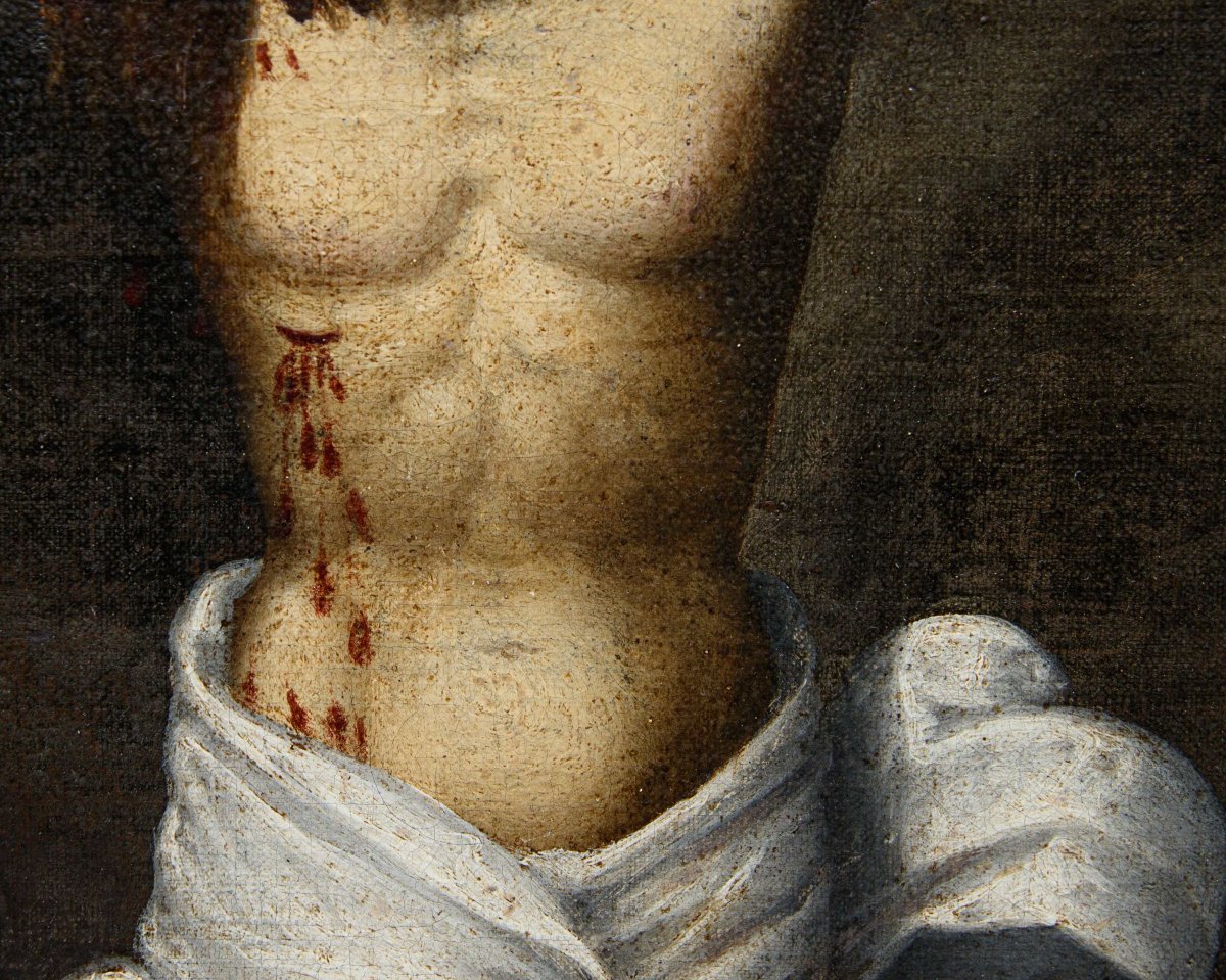 Marcantonio Mainardi (Cremona, 1570 ca – 1629), Crocifissione con Maddalena e santo francesca-photo-3