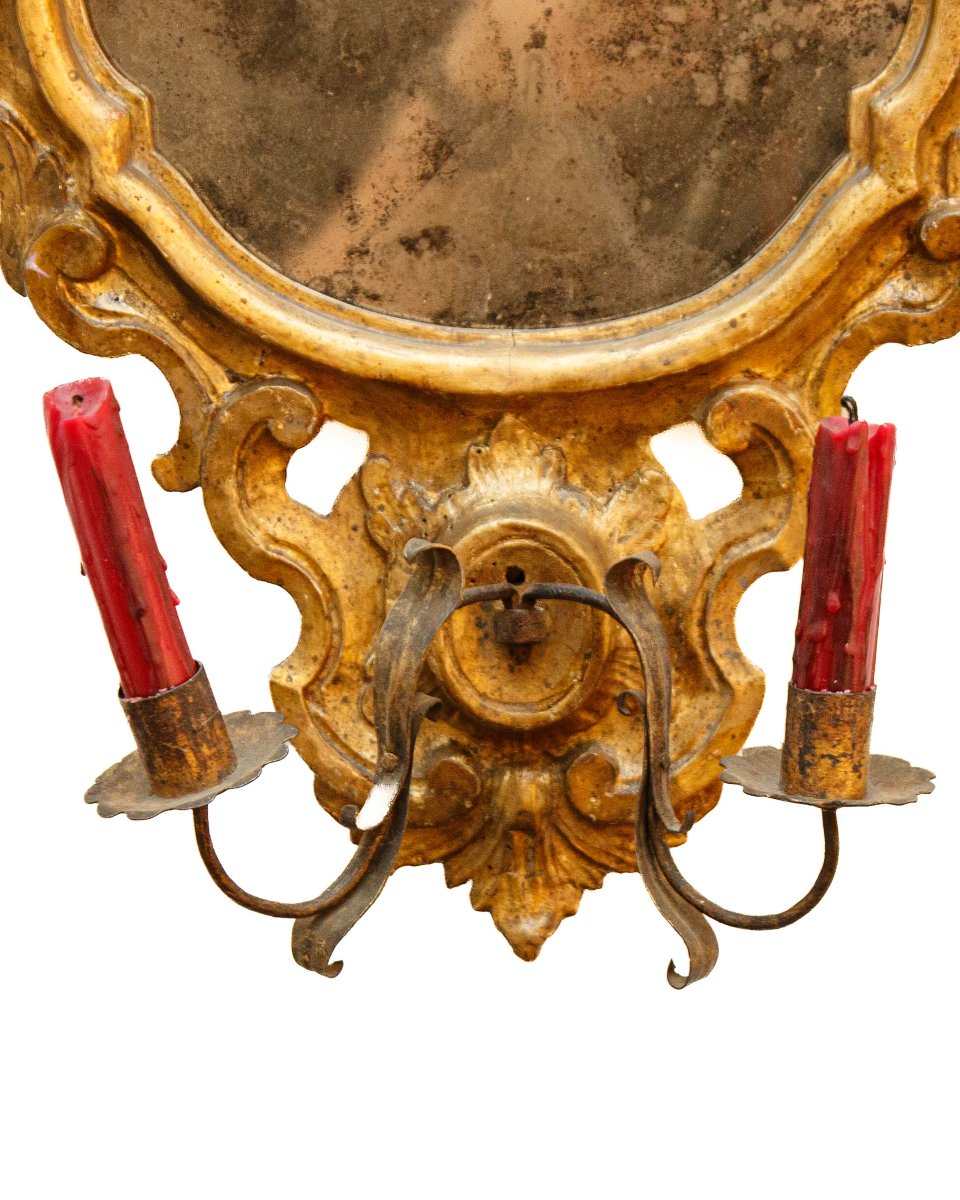 XVIII secolo. Coppia di specchiere-photo-3