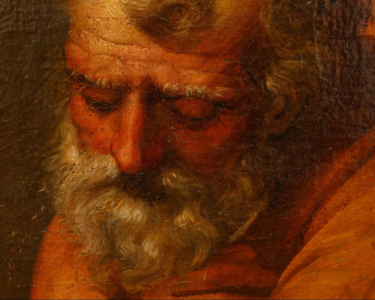 Pittore neoclassico, XIX secolo, Cornelio riceve lo Spirito Santo con Pietro a destra-photo-7