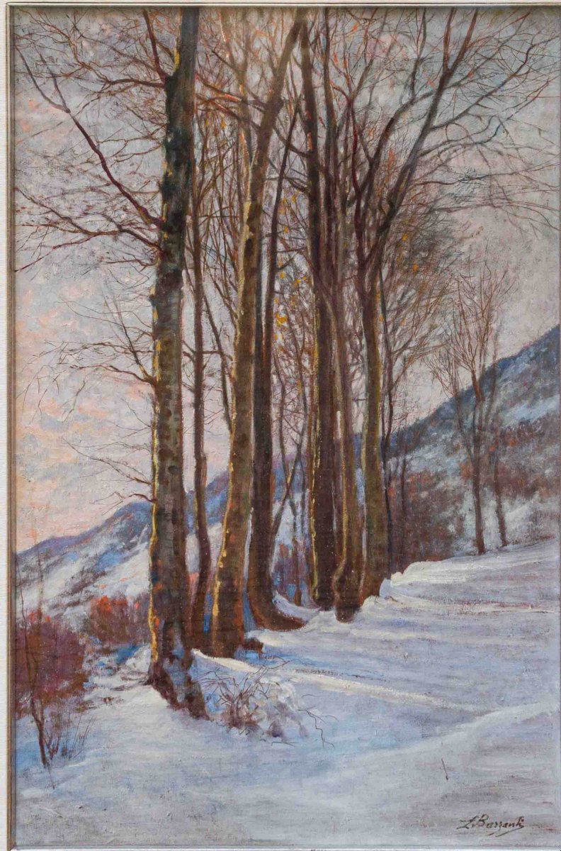Licinio Barzanti (Forlì, 29 ottobre 1857 – Como, 4 dicembre 1944), Paesaggio innevato-photo-2