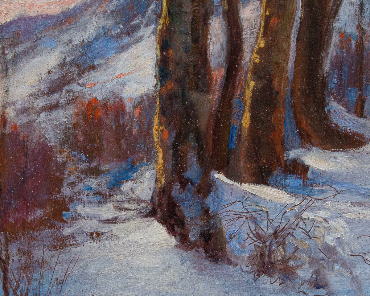 Licinio Barzanti (Forlì, 29 ottobre 1857 – Como, 4 dicembre 1944), Paesaggio innevato-photo-4