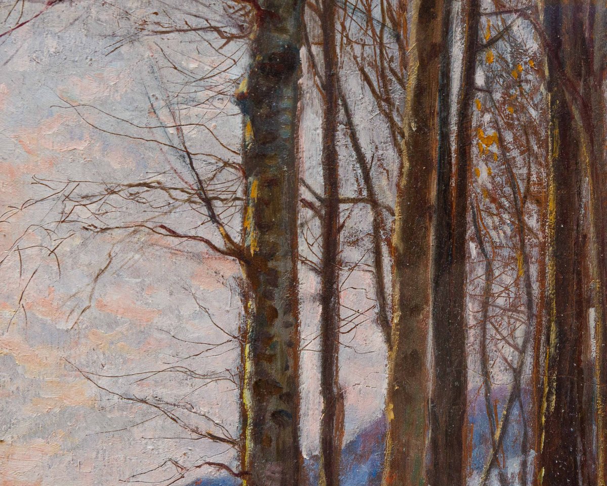 Licinio Barzanti (Forlì, 29 ottobre 1857 – Como, 4 dicembre 1944), Paesaggio innevato-photo-1