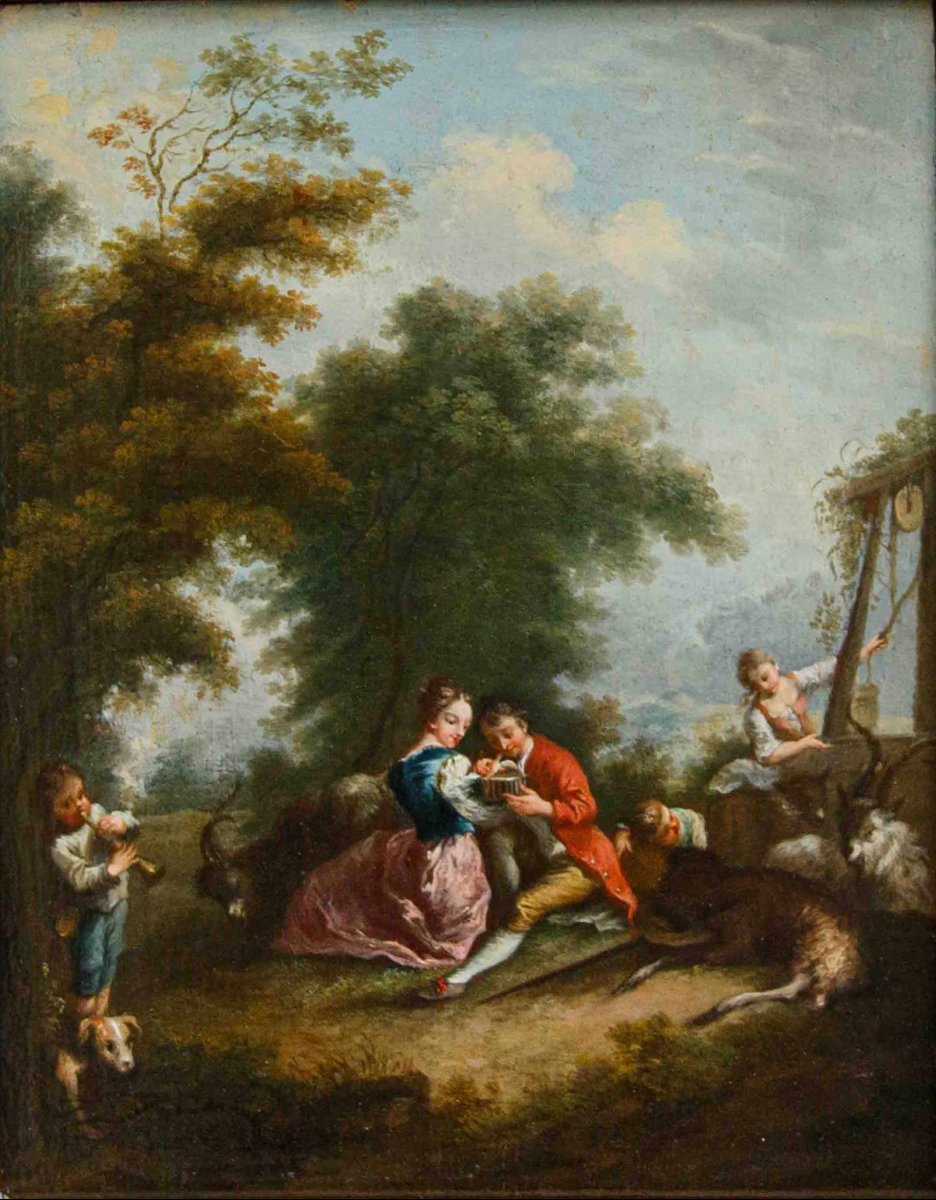 XVIII secolo, Scuola francese, Scene galanti-photo-2