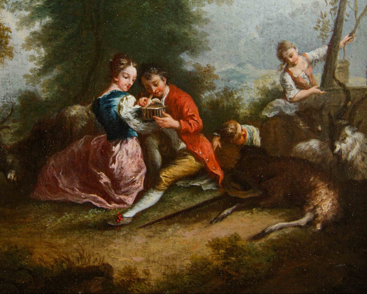 XVIII secolo, Scuola francese, Scene galanti-photo-7
