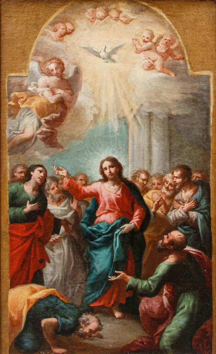 Mauro Picenardi ( 1735 – 1809), attr. Cristo tra i discepoli-photo-3