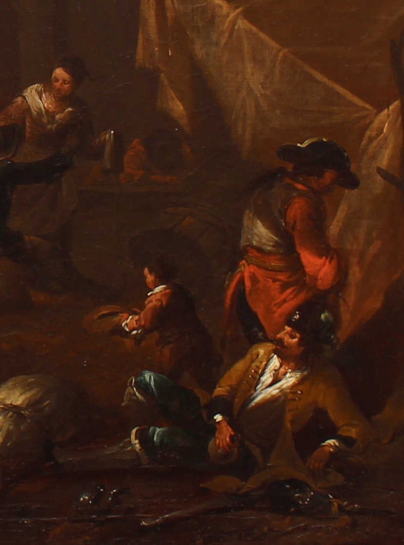 Augustus Querfurt (1696 - 1761), Accampamento con cavalieri-photo-3