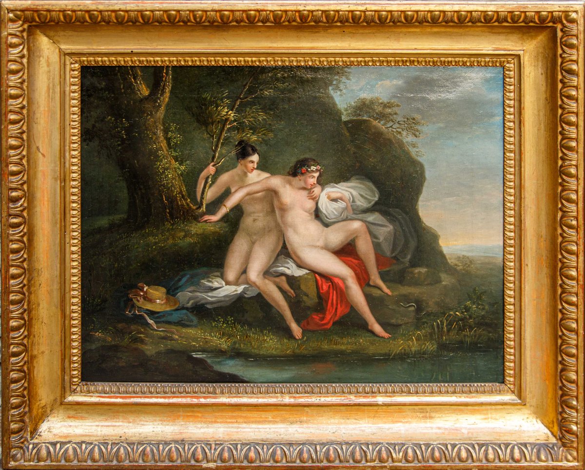 Fine del XVIII secolo - Inizio XIX secolo,Scena con Euridice e Coppia di ninfe -photo-3