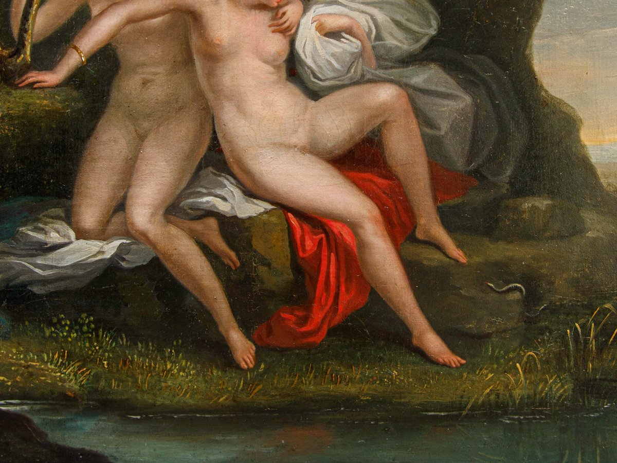 Fine del XVIII secolo - Inizio XIX secolo,Scena con Euridice e Coppia di ninfe -photo-3