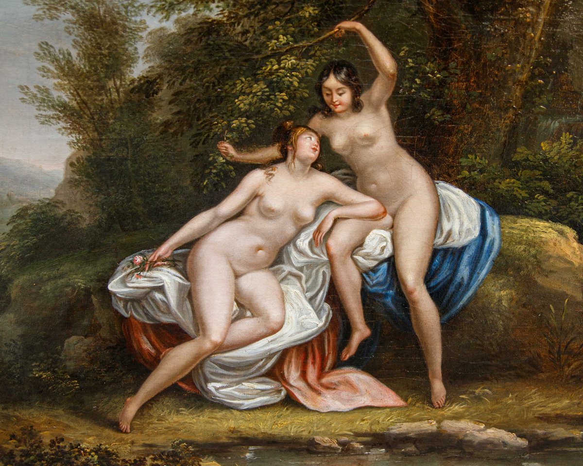 Fine del XVIII secolo - Inizio XIX secolo,Scena con Euridice e Coppia di ninfe -photo-5