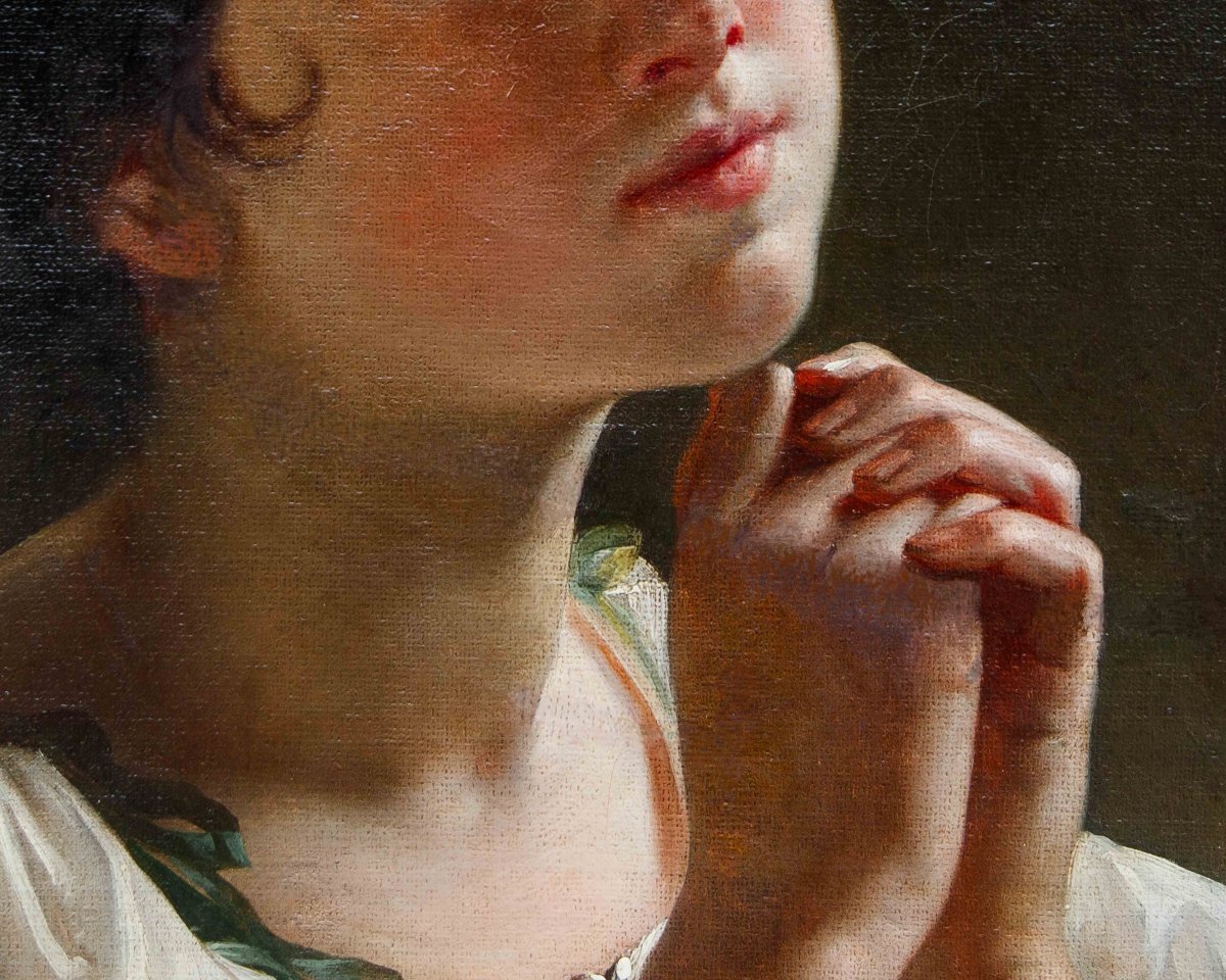 Eliseo Sala (Milano, 1813 - Rancate Di Triuggio, 1879), Preghiera-photo-4