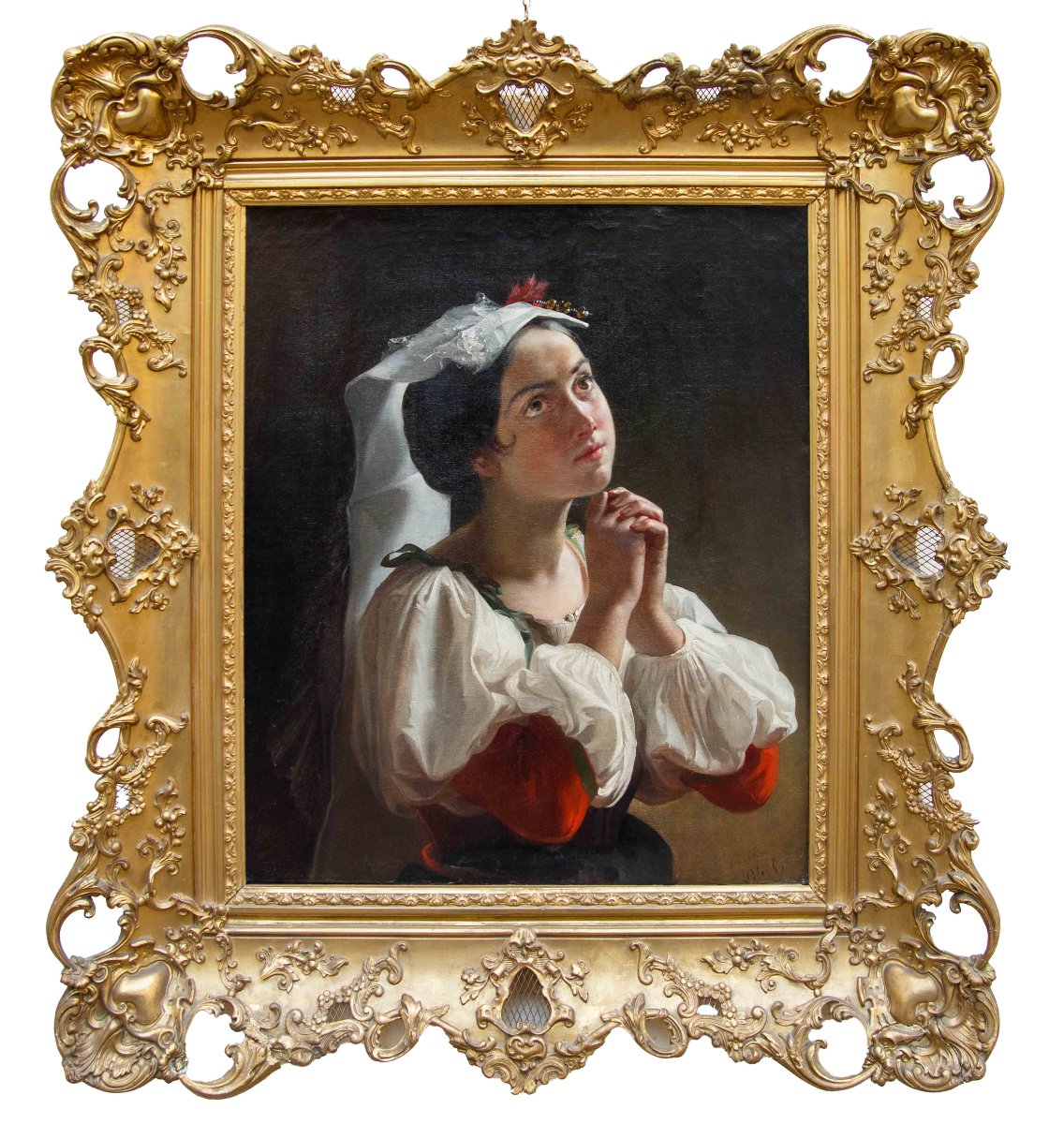 Eliseo Sala (Milano, 1813 - Rancate Di Triuggio, 1879), Preghiera
