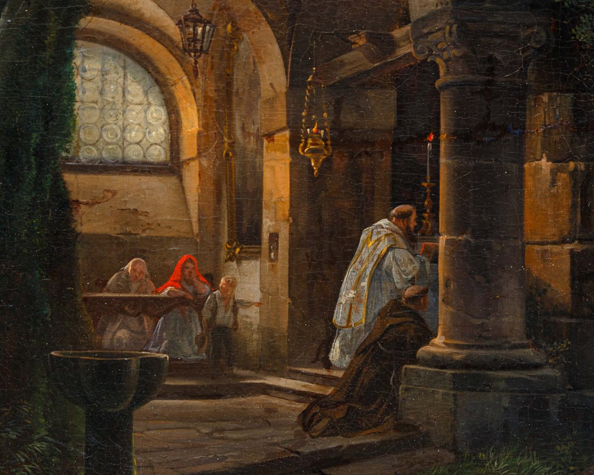Federico Moja (Milano, 20 ottobre 1802 – Dolo (VE), 29 marzo 1885), La messa tra le rovine-photo-4