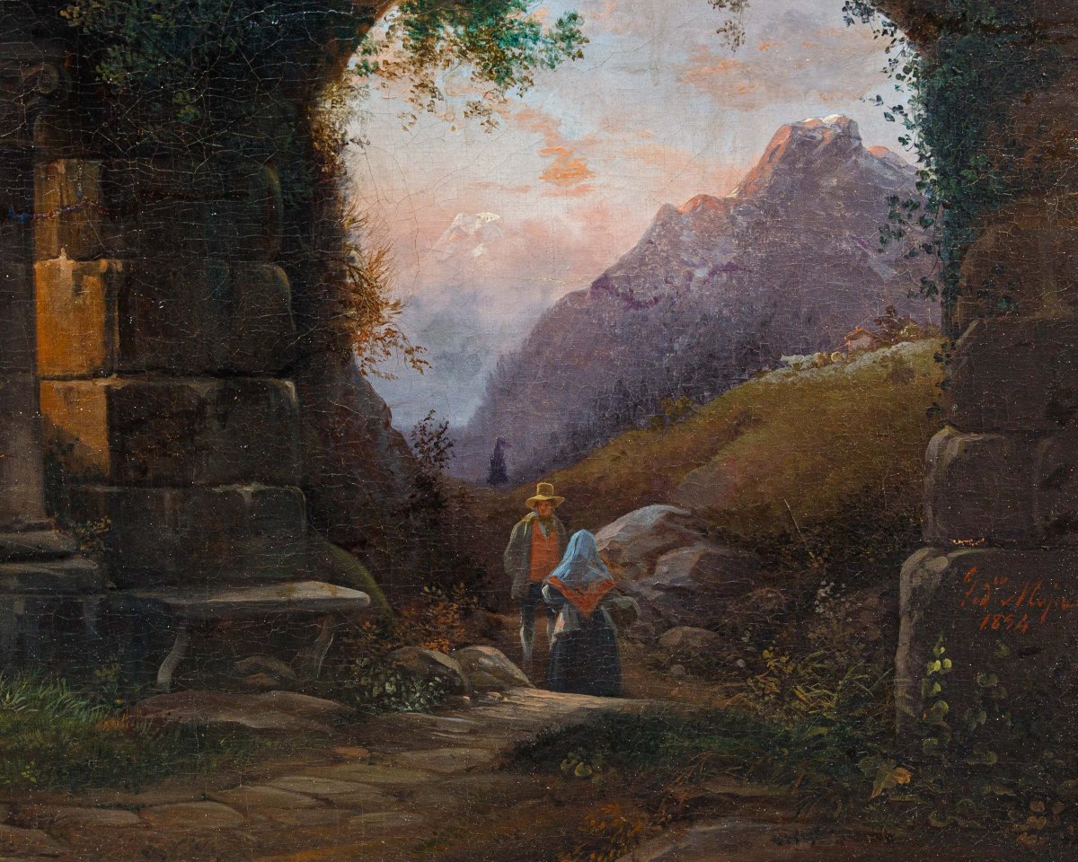 Federico Moja (Milano, 20 ottobre 1802 – Dolo (VE), 29 marzo 1885), La messa tra le rovine-photo-7