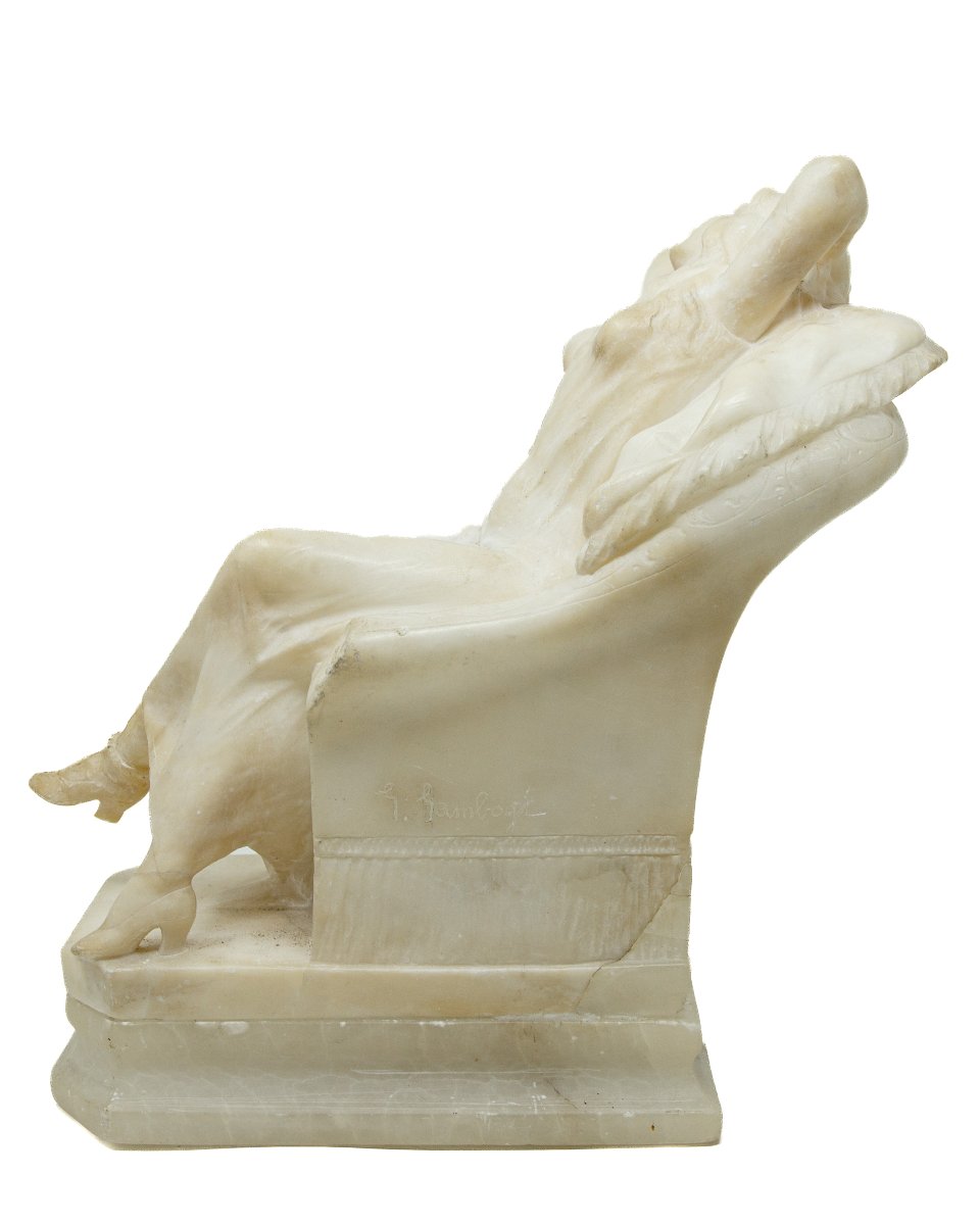 Giuseppe Gambogi (Pisa, 1862 – Firenze, 1938), Figura femminile sdraiata-photo-1