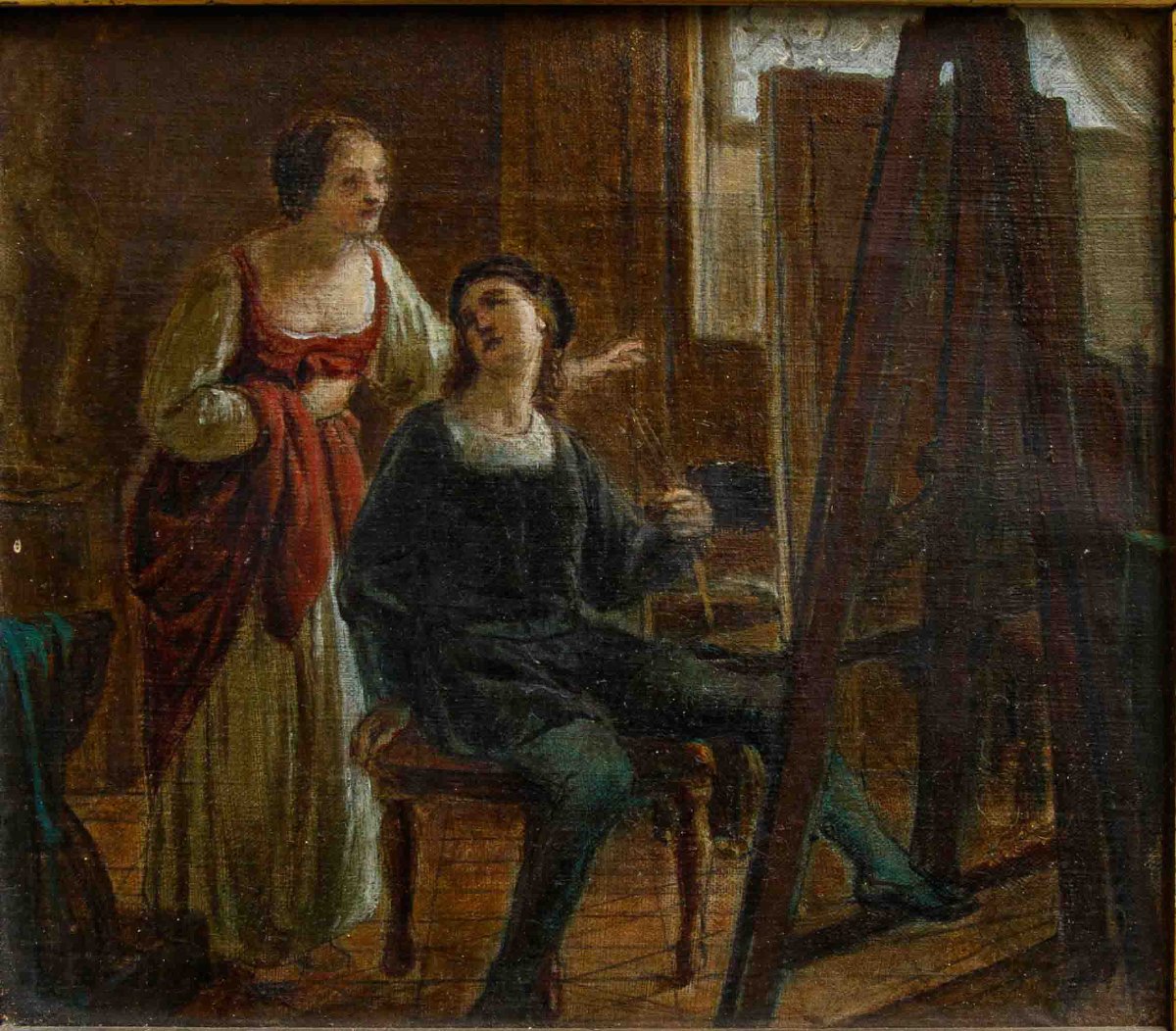 XIX secolo, Raffaello e la Fornarina nello studio-photo-2