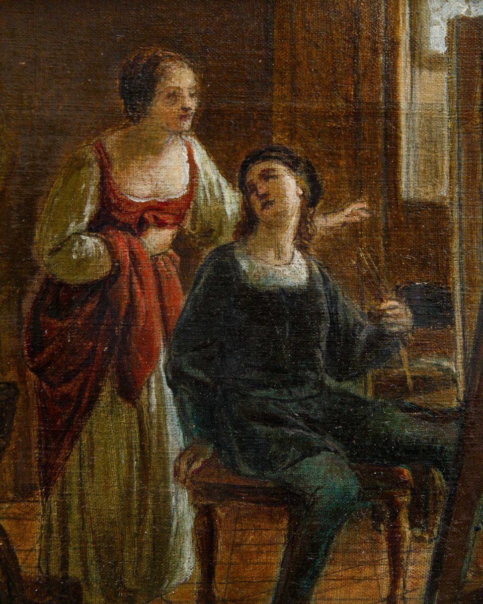XIX secolo, Raffaello e la Fornarina nello studio-photo-3
