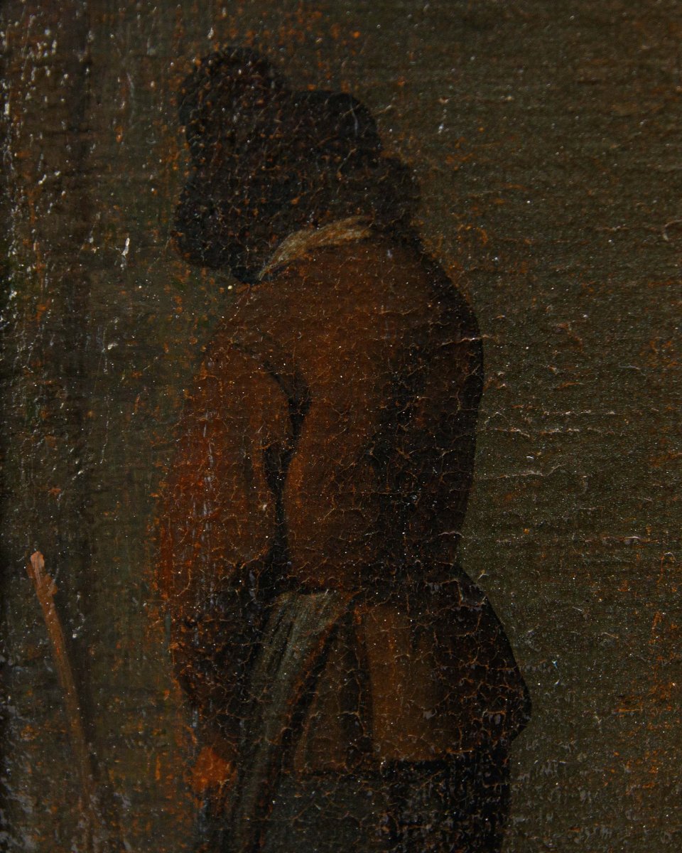 Seguace di David Teniers (Anversa, 1610 – Bruxelles, 1690), Locanda con fumatori-photo-1