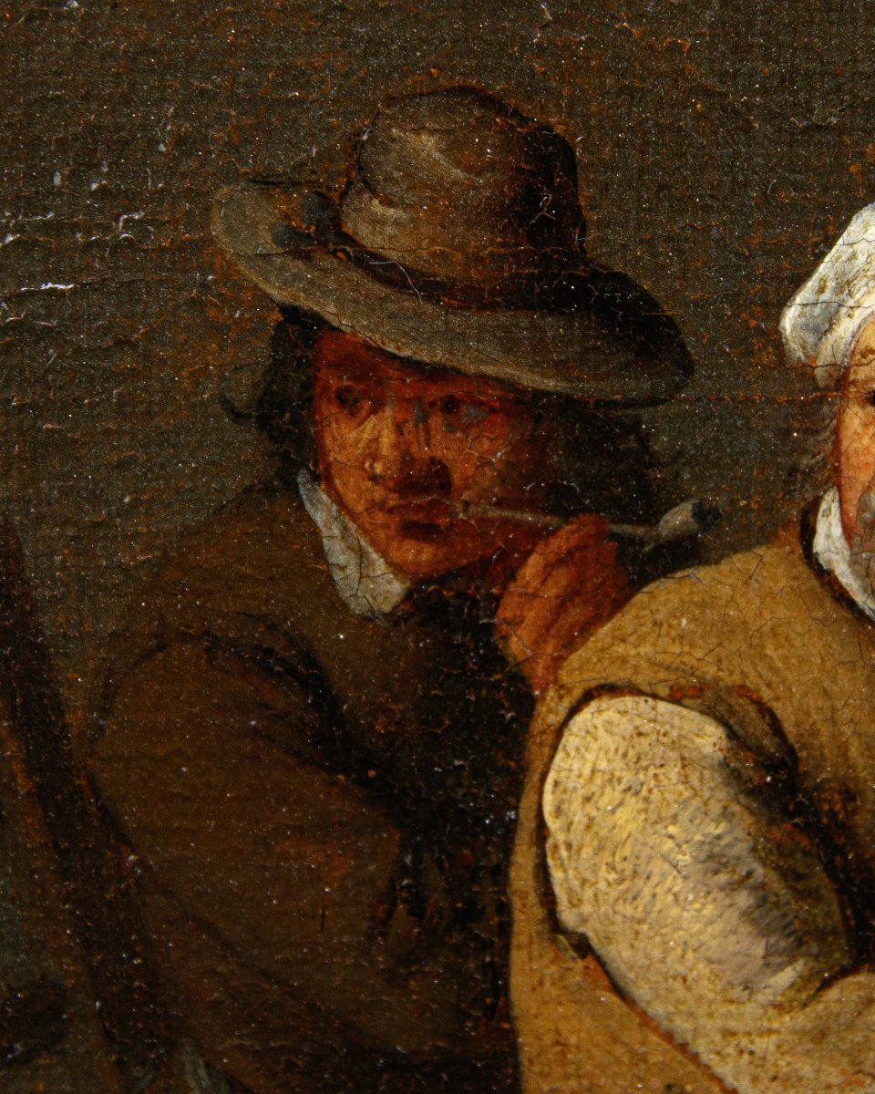 Seguace di David Teniers (Anversa, 1610 – Bruxelles, 1690), Locanda con fumatori-photo-4