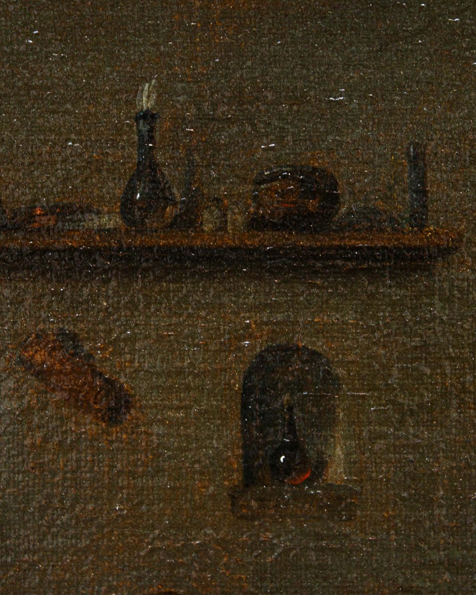 Seguace di David Teniers (Anversa, 1610 – Bruxelles, 1690), Locanda con fumatori-photo-7