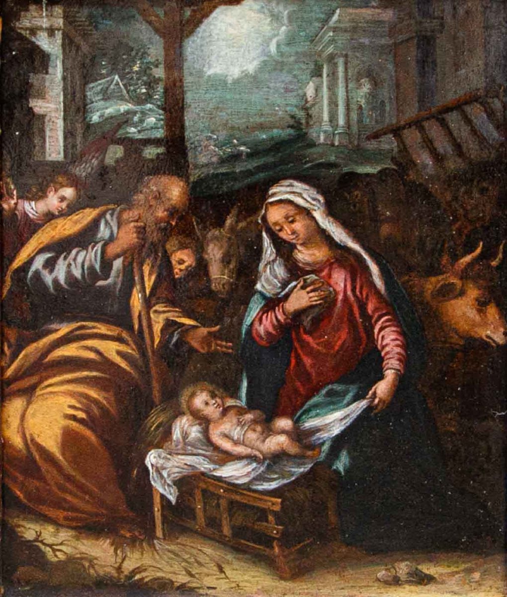 Scuola ferrarese, seconda metà del XVI secolo, Natività-photo-2