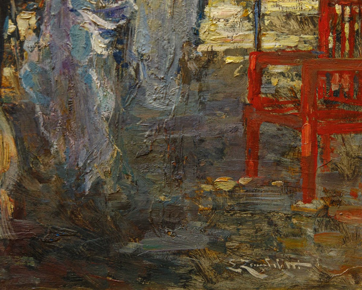Lodovico Zambeletti (Milano, 1881 – 4 giugno 1966), Incontri al parco-photo-3