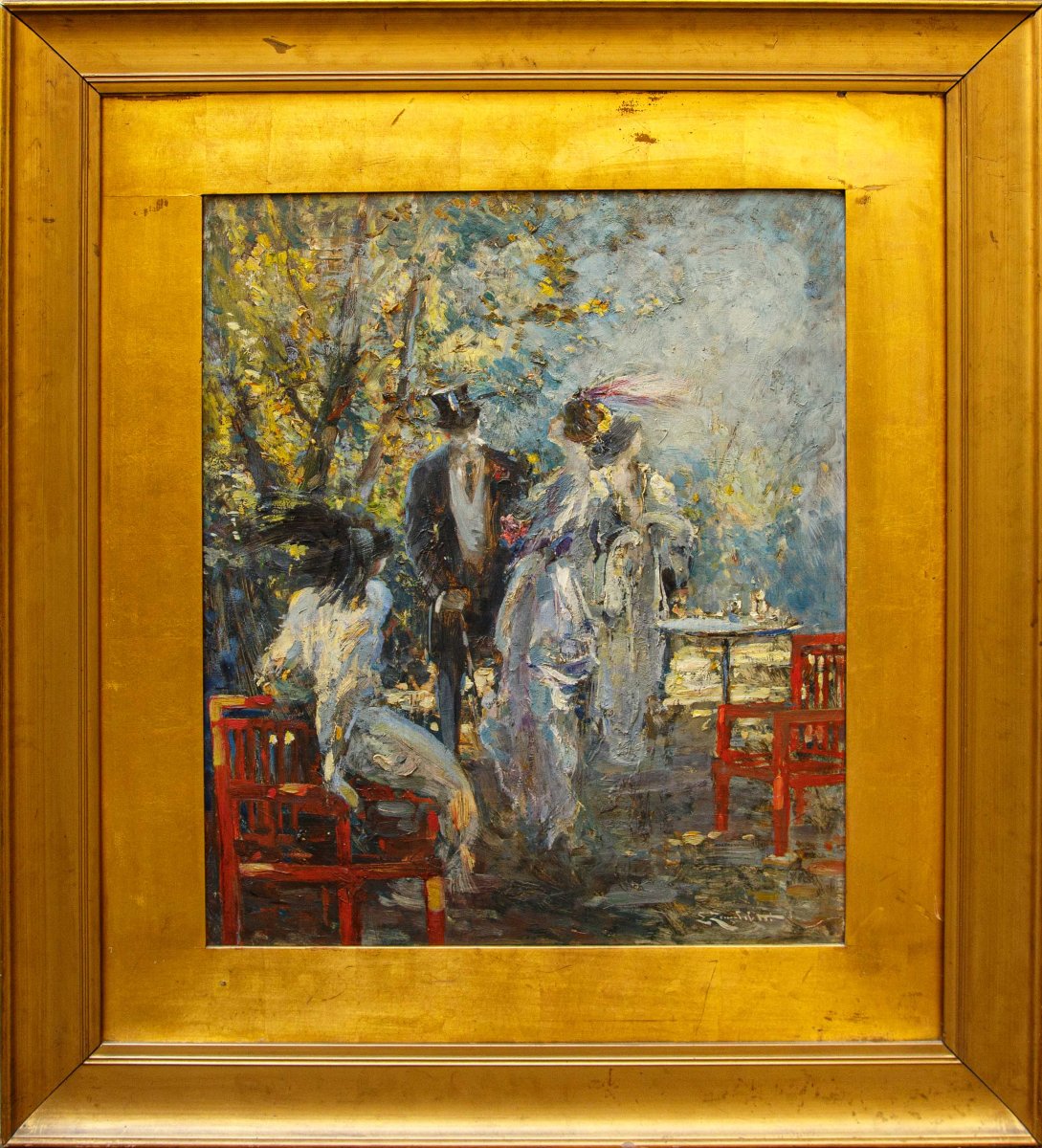 Lodovico Zambeletti (Milano, 1881 – 4 giugno 1966), Incontri al parco