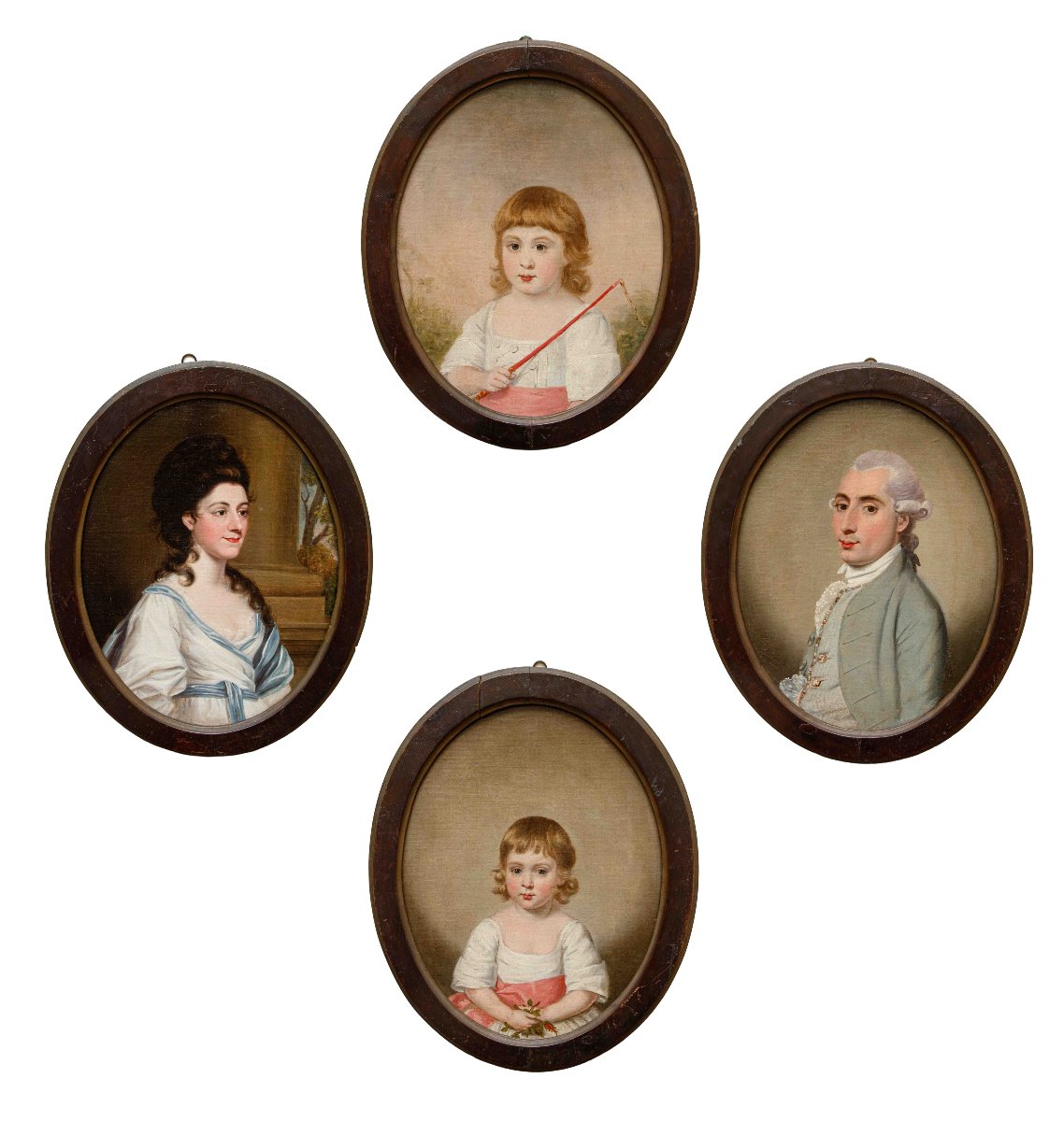Scuola Inglese, ultimo quarto del XVIII secolo, Ritratti di famiglia