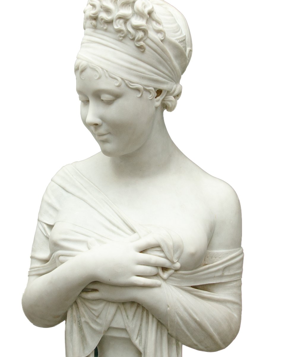 XIX secolo, da Joseph Chinard (Lione, 1756 - 1813), Busto di Madame Recamier-photo-2