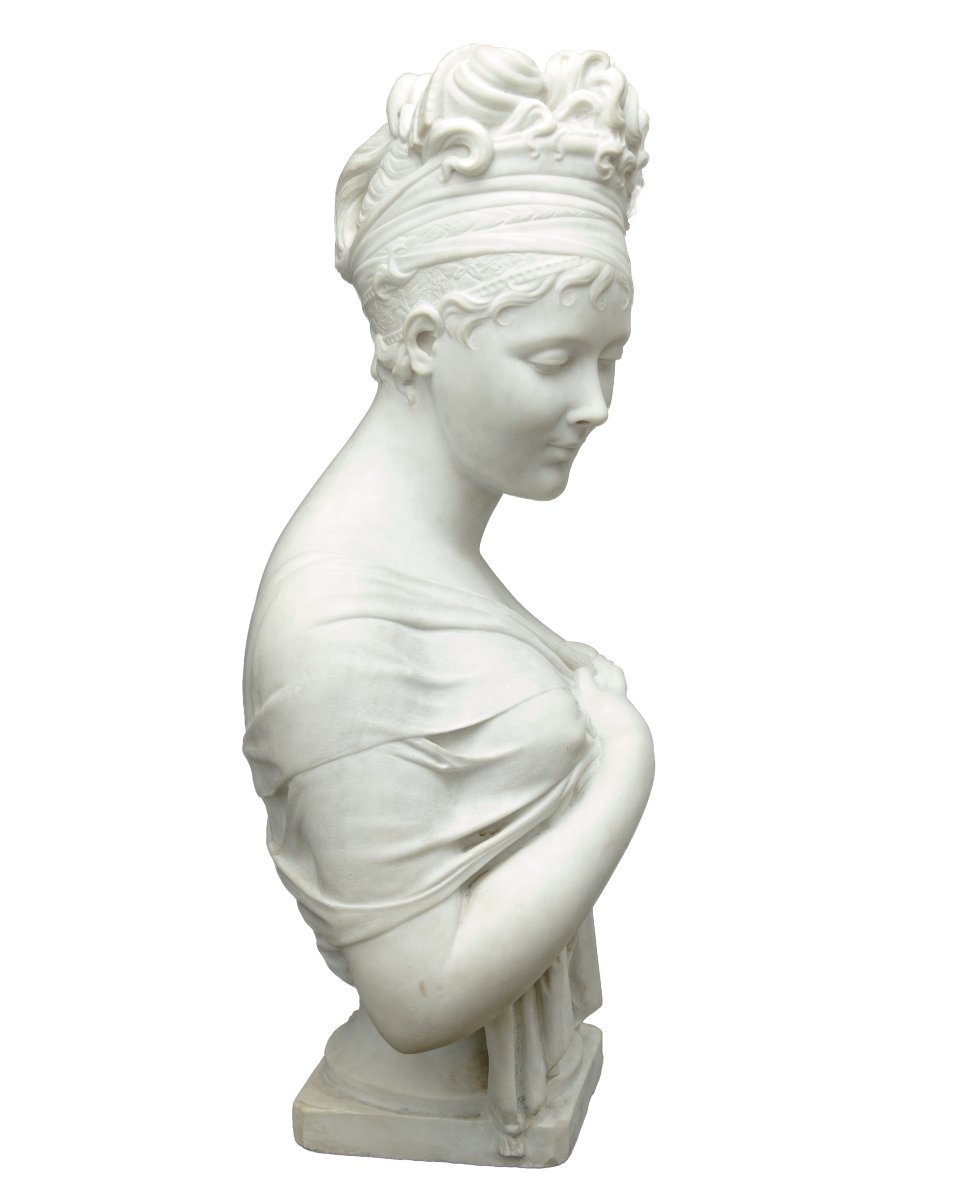 XIX secolo, da Joseph Chinard (Lione, 1756 - 1813), Busto di Madame Recamier-photo-3