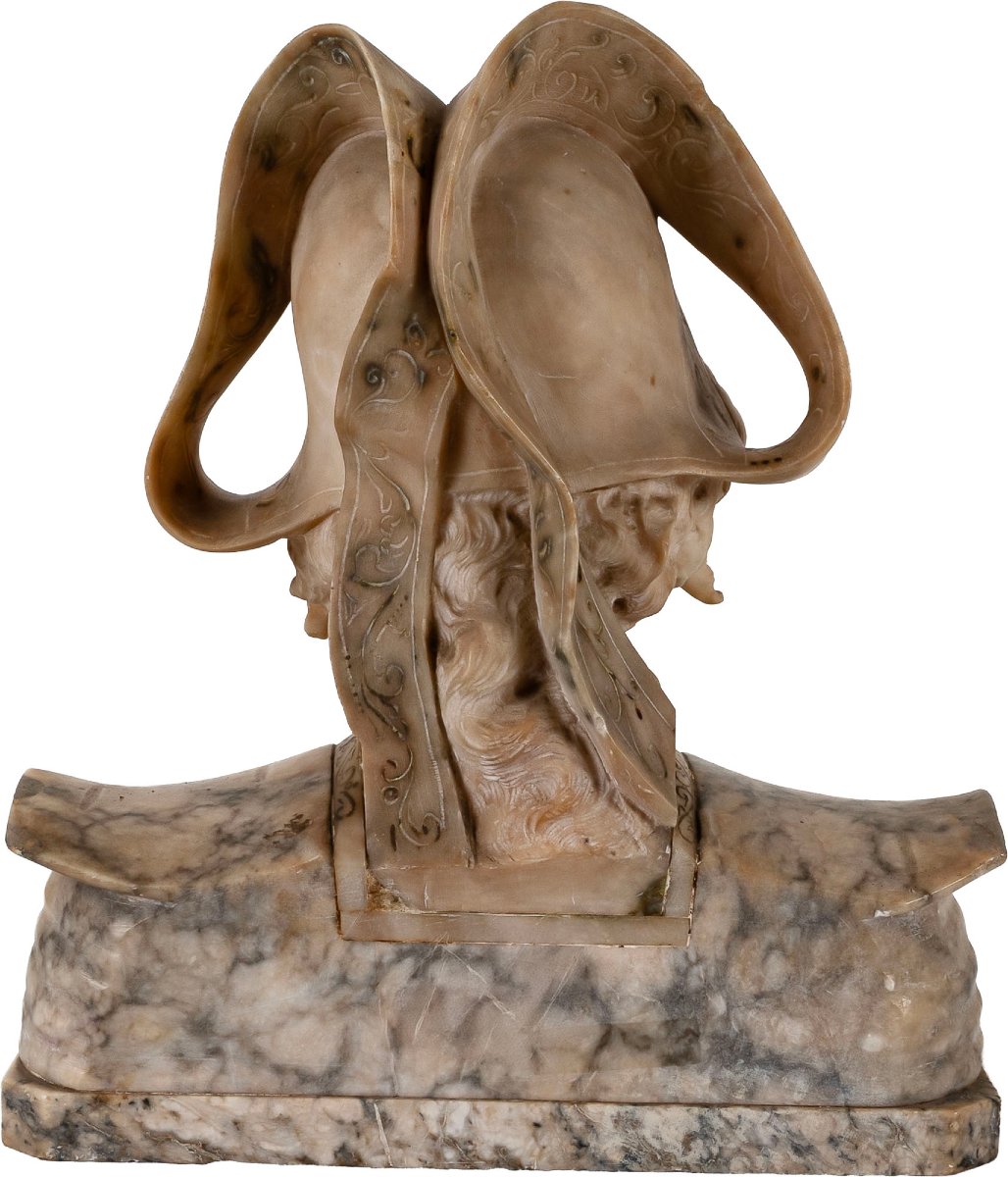 Cesare Lapini (Firenze, 1848-1893), Busto di giovane bretone-photo-4