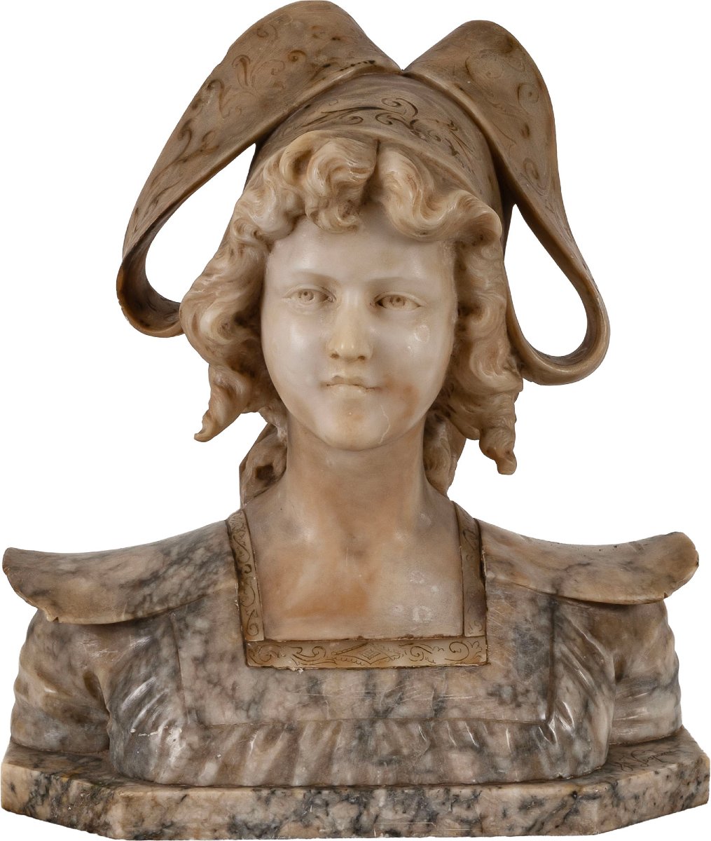 Cesare Lapini (Firenze, 1848-1893), Busto di giovane bretone