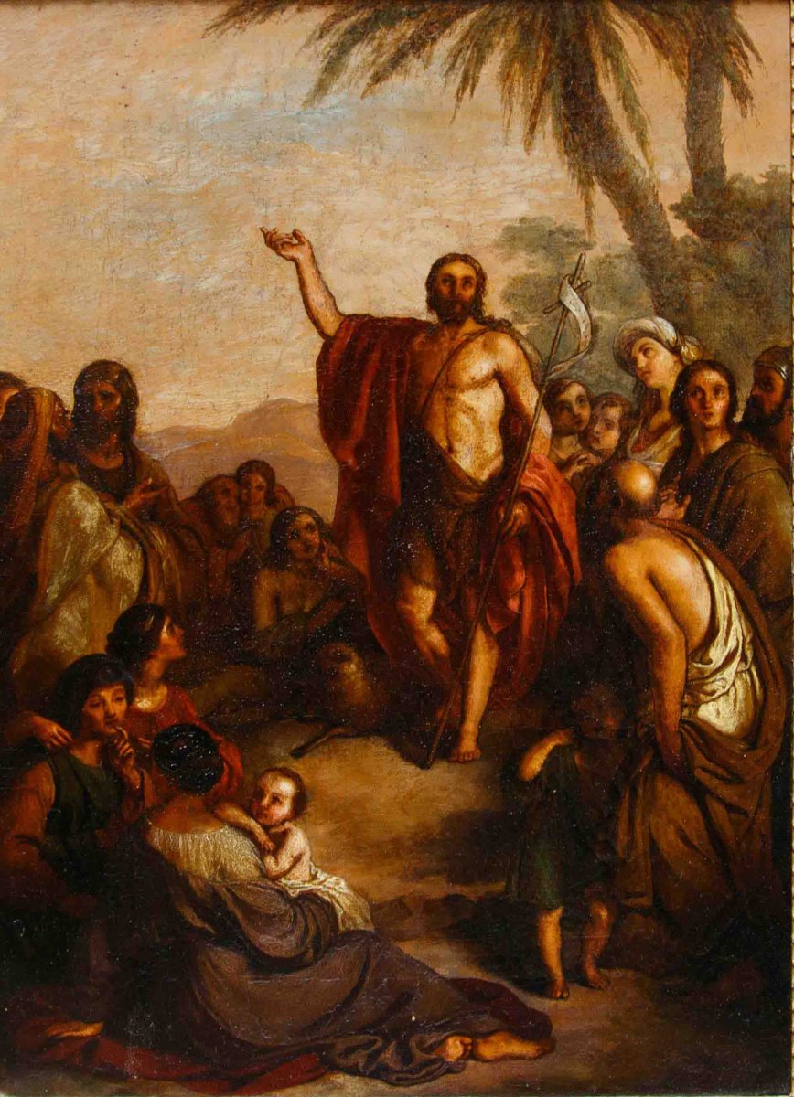 Scuola Lombarda, XIX secolo, Predica del Battista-photo-2
