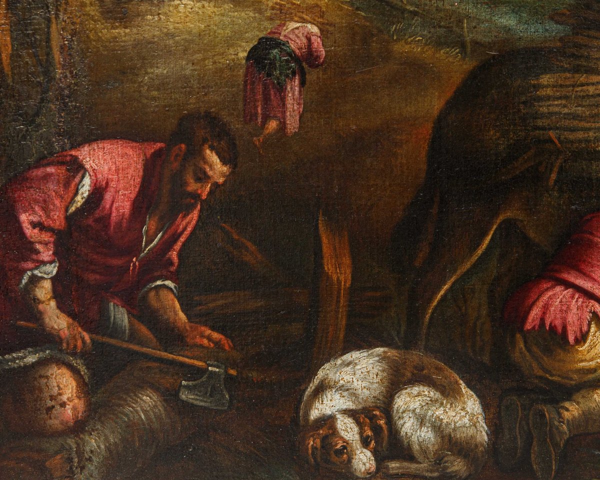 Francesco Dal Ponte, detto Francesco Bassano, bottega di, Allegoria dell'inverno-photo-1