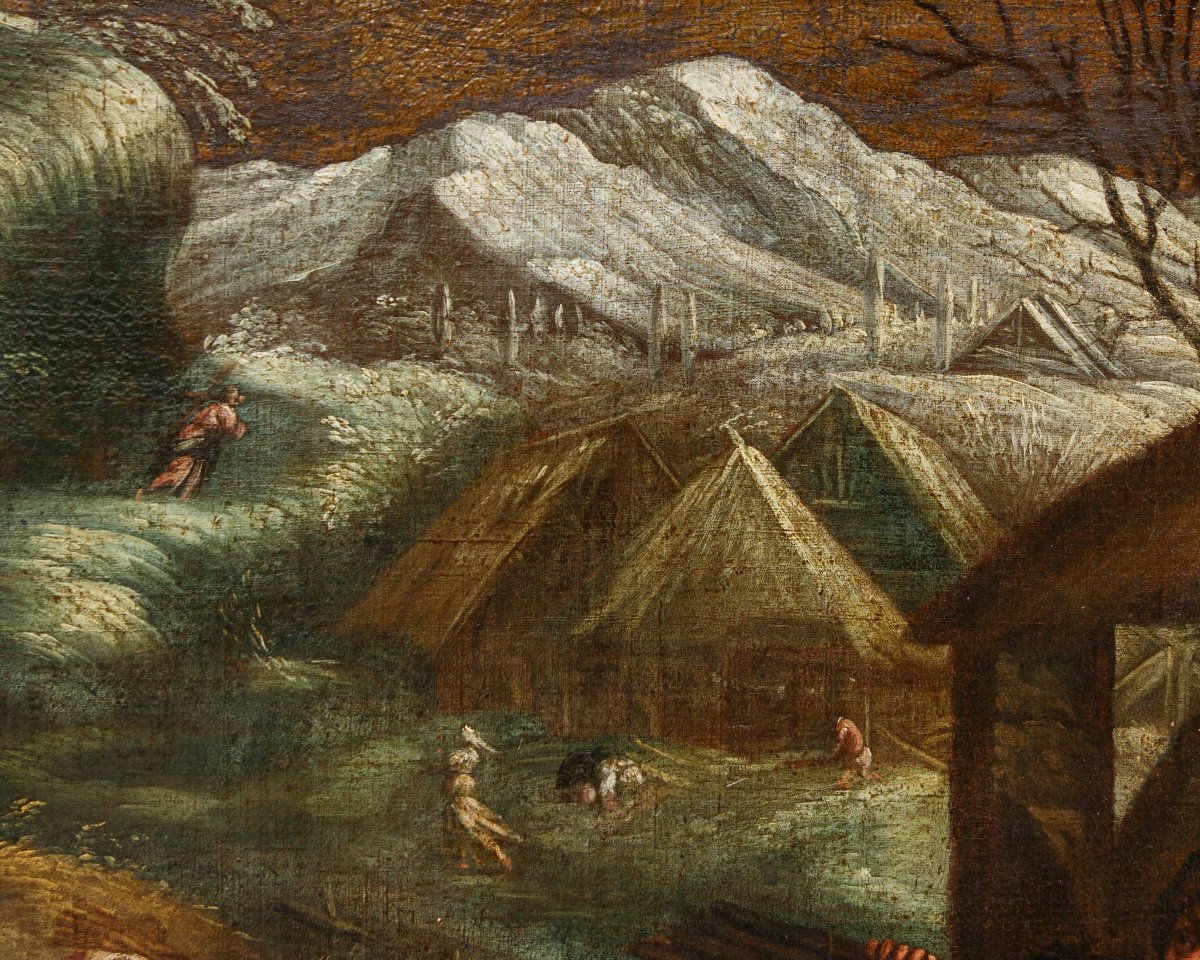 Francesco Dal Ponte, detto Francesco Bassano, bottega di, Allegoria dell'inverno-photo-4