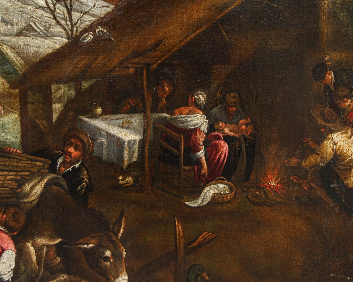 Francesco Dal Ponte, detto Francesco Bassano, bottega di, Allegoria dell'inverno-photo-5
