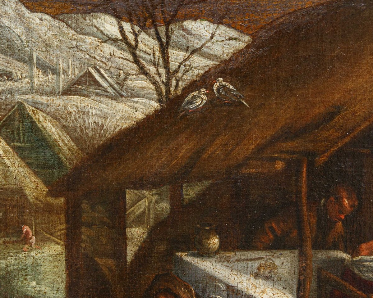 Francesco Dal Ponte, detto Francesco Bassano, bottega di, Allegoria dell'inverno-photo-6