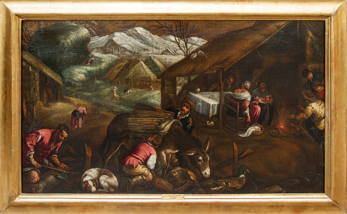 Francesco Dal Ponte, detto Francesco Bassano, bottega di, Allegoria dell'inverno