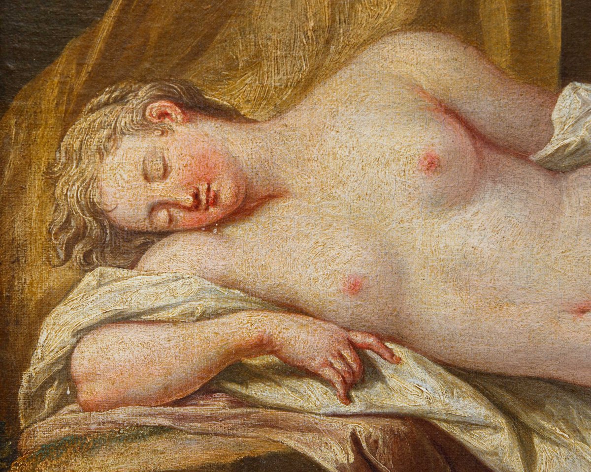 Scuola francese, XVIII secolo, Venere e Cupido-photo-5