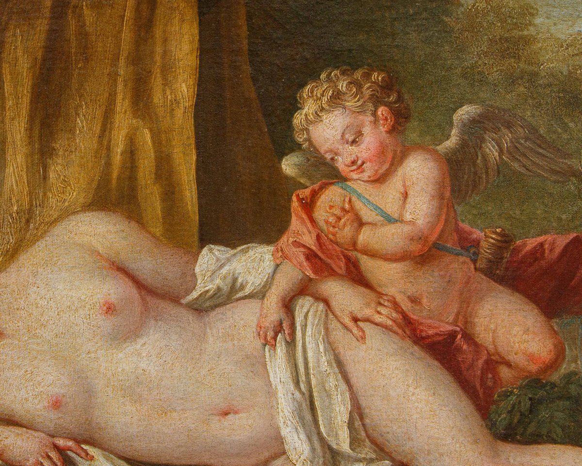 Scuola francese, XVIII secolo, Venere e Cupido-photo-7