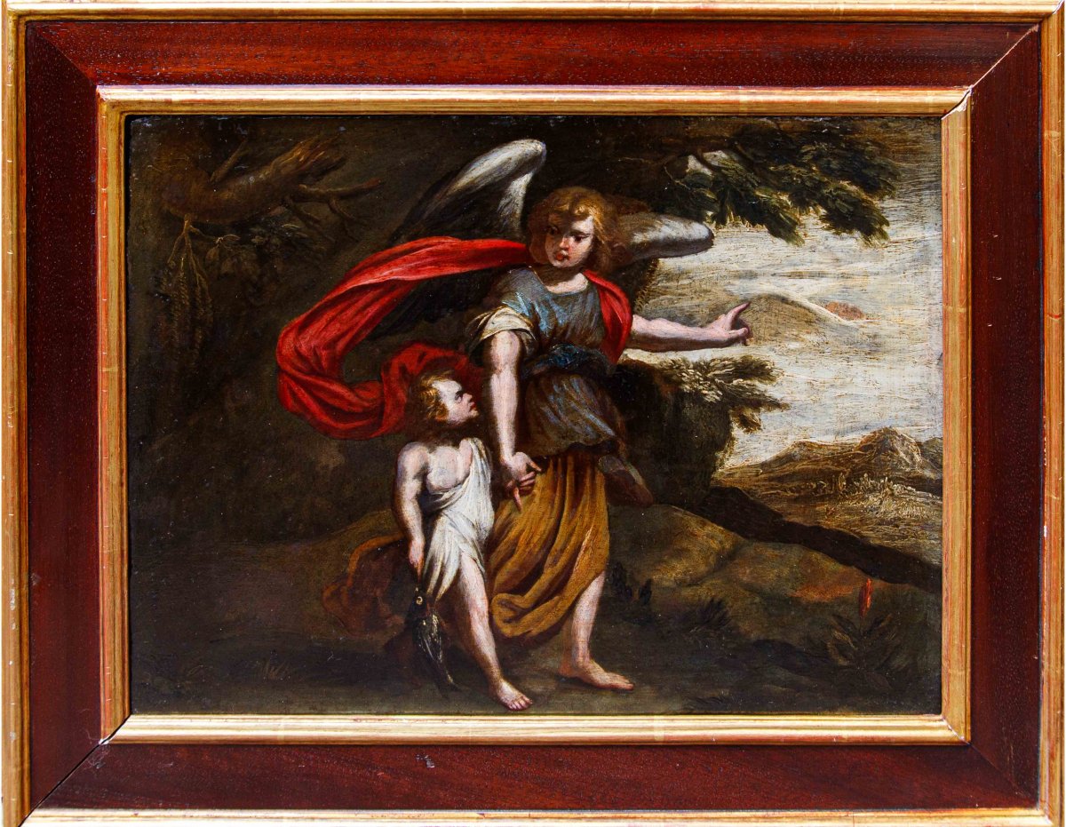 Scuola veronese, XVII secolo, Tobiolo e l’angelo
