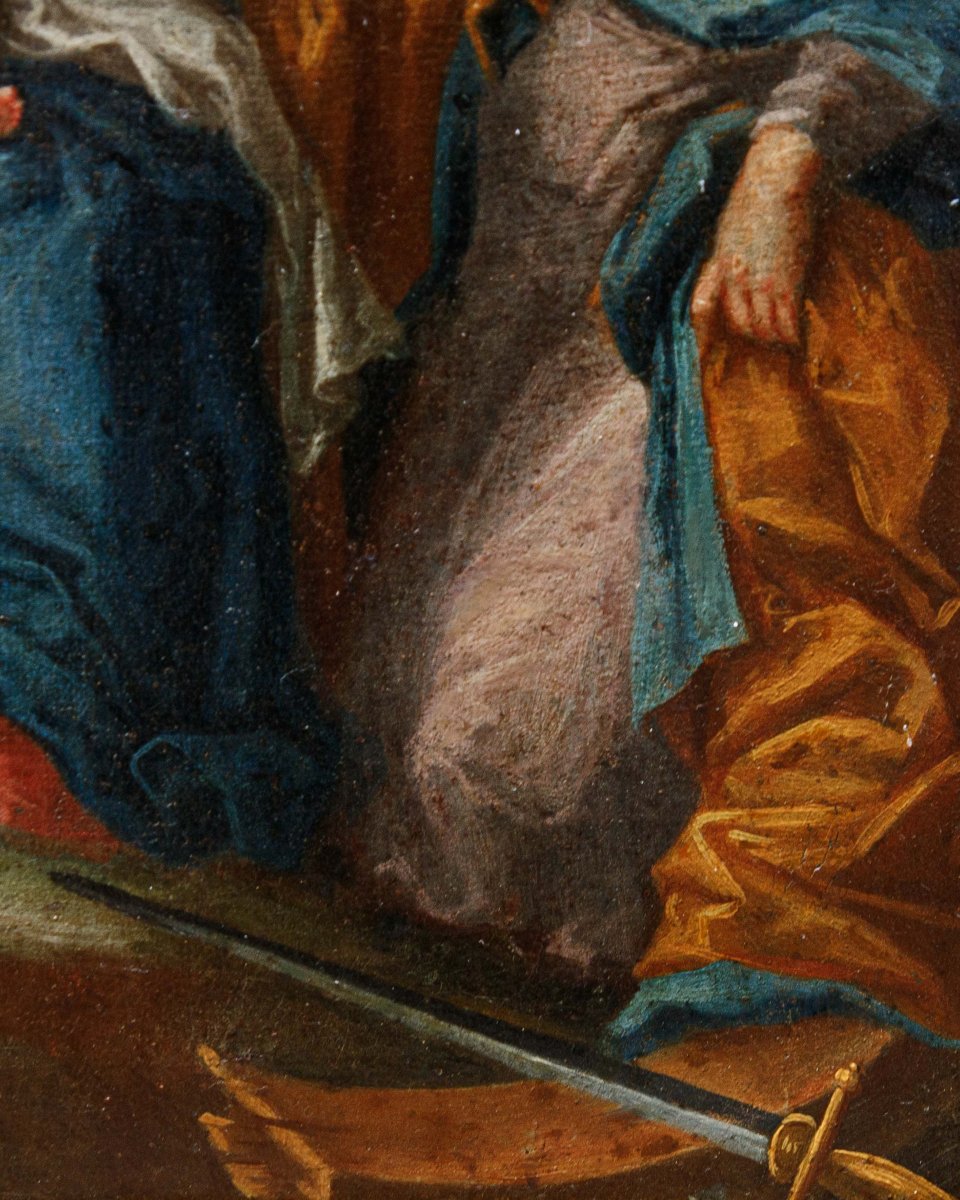 Scuola romana della seconda metà del XVII secolo, Sacra famiglia-photo-4