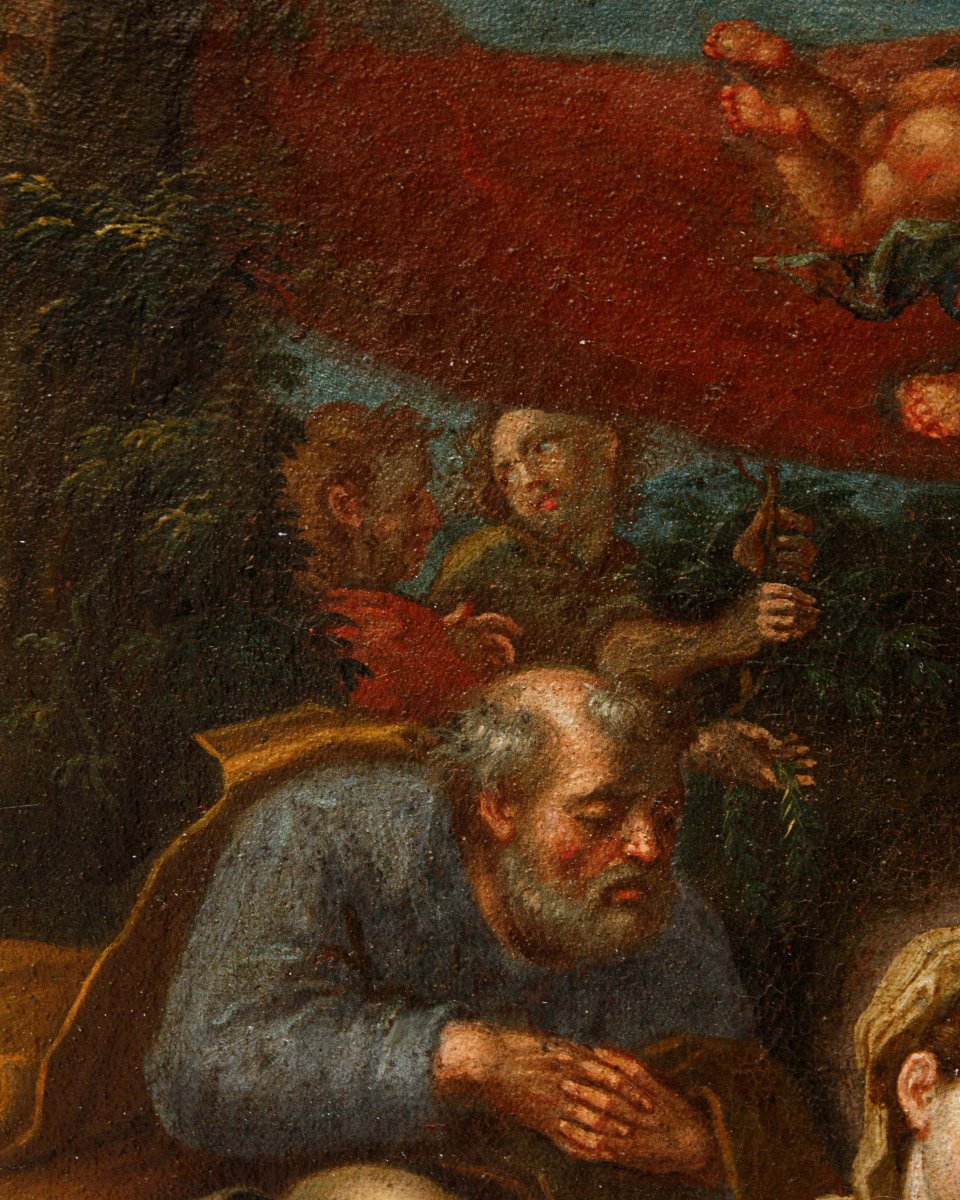 Scuola romana della seconda metà del XVII secolo, Sacra famiglia-photo-5
