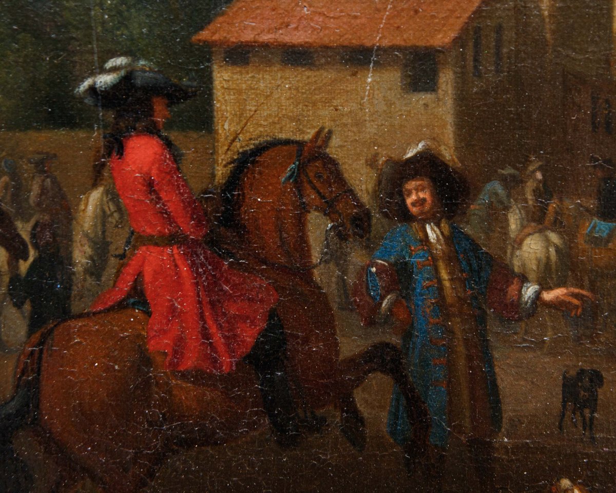 Jan Vincentz van der Vinne (Haarlem, 1663 - 1721), Mercato dei cavalli-photo-1