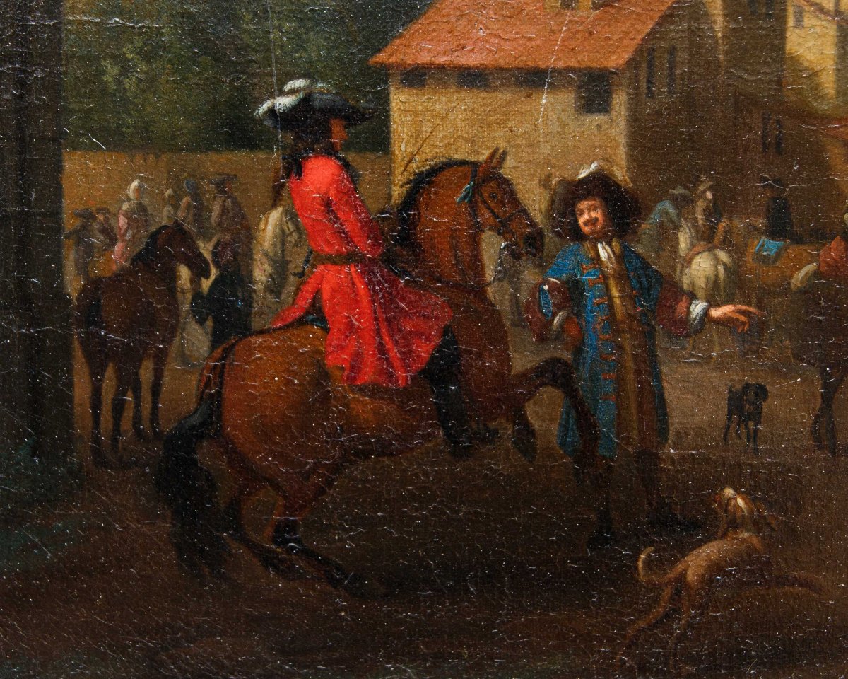 Jan Vincentz van der Vinne (Haarlem, 1663 - 1721), Mercato dei cavalli-photo-2