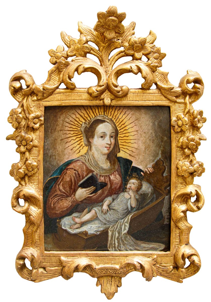 Scuola ispano-fiamminga di XVII secolo, Madonna con il Bambino