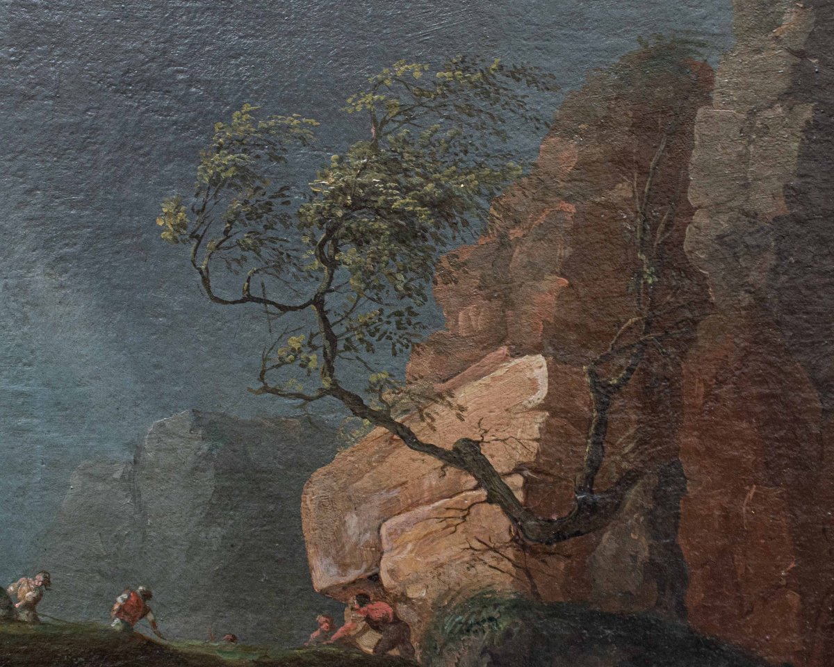 Francesco Fidanza (Roma, 1747- Milano, 1819), Marina in Tempesta-photo-2